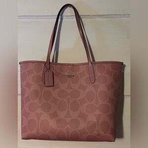 Coach Dusty Pink City Tote NWOT